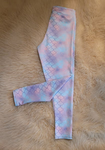 Mermaid Athletic Knit Leggings Adult Small